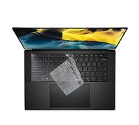Ultra Thin Keyboard Cover for 2021 2022 New Dell XPS 15 9500 9510 9520 15.6 inch Laptop, New XPS 17 9700 9710 9720 Keyboard Cover Protective Skin, Dell XPS 15 9500 Accessories, Clear (US Layout)