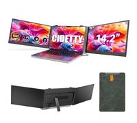 Ultra Thin Laptop Screen Extender Monitor Portable,14" 1080P FHD Lightweight Triple Screen,Portable Monitor for Laptops,Fit for 13-17" Laptop,Plug & Play Compatiable with Win/Mac/Chrome/Android/Switch