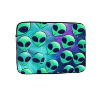 Ultra-Thin Laptop Sleeve Case Green Aliens Laptop Bags - Water-Resistant Shockproof & Portable Computer Cover For 10-17 Inch Laptops