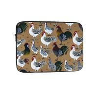 Ultra-Thin Laptop Sleeve Case Rooster And Chicken Laptop Bags - Water-Resistant Shockproof & Portable Computer Cover For 10-17 Inch Laptops