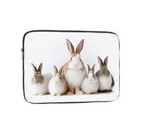 Ultra-Thin Laptop Sleeve Case White Rabbit Laptop Bags - Water-Resistant Shockproof & Portable Computer Cover For 10-17 Inch Laptops