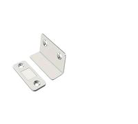 Ultra Thin Latch Cupboard L Type Door Closer Cabinet Catches Stopper Furniture Fittings Strong Magnetic Kitchen Accessories(Silver 1pc)
