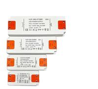 Ultra Thin LED Driver DC 12V 24V Lighting Transformer Power Supply Adapter 6W 12W 30W 60W AC180-260 fr Strip Lamp(60W,24V)