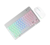 Ultra-Thin LED Keyboard - Slim Sleek LED Keyboard Set - Key LED Keyboard Mouse | Lightweight Wireless Keyboard with LED Backlight, Backlit Keyboard and Mouse for Gaming and Productivity