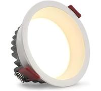 Ultra-Thin LED Recessed Lighting Ceiling Light Bright Round Spotlight COB High Display Chip Downlight Ceiling,3000K-9W