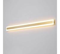 Ultra-Thin LED Wall Light - Linear Mirror Headlight, Waterproof, Metal Sconce with White Acrylic Shade, Elegant for Porch and Patio Lighting