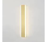 Ultra-thin Long Wall Lamps, Linear Metal Wall Light with Acrylic Light Guide Lampshade, Gold Corridor Decorative Wall Washer, 360° Lighting Atmosphere Sconce, Modern LED Wall Lights