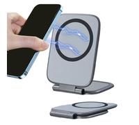 Ultra Thin Magnetic Phone Holder - 2 Pack 5.75 Inch Foldable Car Mount | Double Sided ABS & Silicone Cellphone Stand For SUV, Truck, Laptop, And Travel Driving