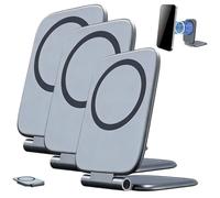 Ultra Thin Magnetic Phone Mount, Foldable Strong Adhesive Car Dashboard Holder, 270° Adjustable Phone Stand for Gym, Mirror, Air Vent (3pcs)