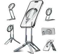 Ultra-thin Magnetic Phone Tripod Holder Mount Stand, MG-06 Air Mini Pocket Cell Phone Stand, Compatible with MagSafe for iPhone 17 16 15 14 13 12