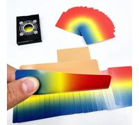 Ultra-thin Manipulation Cards Magic Tricks Flesh Back Color Million Cards Magician Accessories Close-up Stage Illusions Gimmicks Props (Red&yellow&blue)