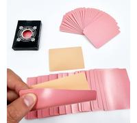 Ultra-thin Manipulation Cards Magic Tricks Flesh Back Color Million Cards Magician Accessories Close-up Stage Illusions Gimmicks Props (Pink)