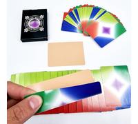 Ultra-thin Manipulation Cards Magic Tricks Flesh Back Color Million Cards Magician Accessories Close-up Stage Illusions Gimmicks Props (Multicoloured)