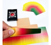 Ultra-thin Manipulation Cards Magic Tricks Flesh Back Color Million Cards Magician Accessories Close-up Stage Illusions Gimmicks Props (Red&yellow&green)