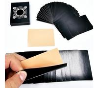 Ultra-thin Manipulation Cards Magic Tricks Flesh Back Color Million Cards Magician Accessories Close-up Stage Illusions Gimmicks Props (Black)