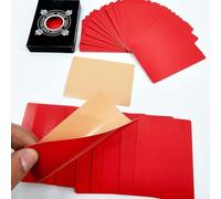 Ultra-thin Manipulation Cards Magic Tricks Flesh Back Color Million Cards Magician Accessories Close-up Stage Illusions Gimmicks Props (Red)