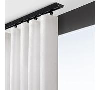 Ultra Thin Metal ain Track Black & White 8ft Ceiling Drapes Rail Ideal for Hospital Office Partit Gazebo & V S Room Divi System