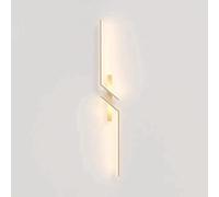 Ultra-Thin Metal o Linear Wall Light, Modern LED Strip Lamp, Nordic Detive Lighting for Corridor & Background, 3000K Warm White, Simple Wall Sconce