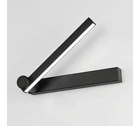 Ultra-Thin Metal Wall Light, Bedside Wall Lamp with 180° Adjustable Wall Sconce, Black Strip Wall Lights, Modern LED, Nordic Simple Wall Lighting Fixtures for Bedroom