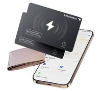Ultra-Thin MFi Certified Wallet Tracker Compatible with Apple Find My | Wireless Charging, Compact Design | Ideal for Wallets, Keys, Bags-2pc