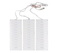 Ultra Thin Panel Grow Light Full Spectrum Under Cabinet Plant Growth Lamp for and Orchids, 3000K Warm Light, Aluminum Plate (3 Heads)