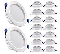 Ultra Thin Recessed Downlights 16 Pack 8W 10W 15W 24W LED Retrofit Lighting Daylight 4000K 160° Beam Angle Energy Efficient Slim Design for Home & Office