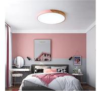 Ultra Thin Round 5cm Mount Led Lights Compatible with Bedroom Living Study Room Wooden Lamp,Pendant Lighting Ceiling