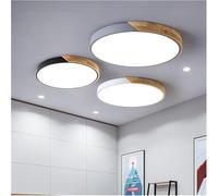 Ultra Thin Round 5cm Mount Led Lights Compatible with Bedroom Living Study Room Wooden Lamp,Pendant Lighting Ceiling