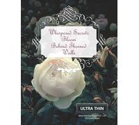 Ultra Thin Ruled Notebook Journal | 4mm Line Spacing | 125 Lined Pages: 8.5" x 11" Extra Narrow Lined Paper | Blank Notepad Diary Logbook | Small ... Whispered Secrets Bloom Behind Thorned Walls