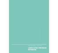 Ultra-Thin Ruled Notebook: Large Extra-Narrow Ruled Notebook and Journal With Ultra-Slim (4mm) Line Spacing: Great For Those Who Prefer Less Space Between Lines and For Back To School: Green Cover