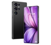 Ultra Thin S26 Ultra Smart Phone, 5G Network Global Version Unlocked Mobile Phones, 7.3INCH HD Punch Screen, Portable Waterproof Outdoor Sports Telefone, 8000Mah,Black-1TB