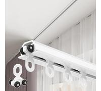 Ultra-Thin Silent Ceiling Pulley Track Set for Bedroom & Room Dividers - Easy Install, Smooth Gliding, Perfect for Home Decor, Space-Saving Solution, Modern Design