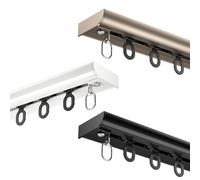 Ultra Thin Silent Curtain Tracks Upgraded Aluminum Alloy Pulleys Perfect for Living Room Bedroom Bathroom Shower Camping Hidden Design for Modern Homes