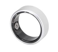 Ultra Thin Smart Ring, Health Fitness Tracker Ring to Monitor Fitness Pedometer Sleep Tracking APP, Charging Case, Wearable Smart Health Ring for Men Women, 7 Days (Silver)