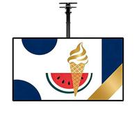 Ultra-thin Snap Frame Digital Menu Board with Telescopic Rod for Restaurant Wall Mounted Advertising Billboard