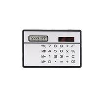 Ultra Thin Solar Power Calculator Portable Mini Slim Solar Power Pocket Calculator for School Home and Office 1pc