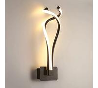Ultra-Thin Spiral Wall Lamp, Metal Strip Wall Light with Silicone Lampshade, Linear Twisted Wall Sconce, Modern LED Wall Lamps - 20W, Bedside Decorative Lighting Wall Lights