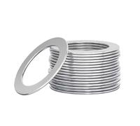 Ultra Thin Stainless Steel Flat Washer - 0.1mm High Precision Gasket for M10-M20 - SUS304 Thin Shim(20x30x0.1mm 10Pcs)
