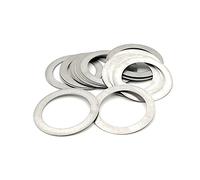 Ultra Thin Stainless Steel Flat Washer, High Precision Adjusting Gasket M3-M20, SUS304 Material, 0.3mm Thickness(17x24x0.3mm 20Pcs)