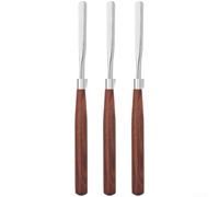 Ultra Thin Stainless Steel Nail Tool 0.03mm for Gel Polish Mixing Blending Scooping and Nail Powder Dispensing with Rosewood Handle
