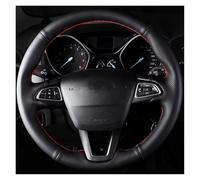 Ultra-Thin Steering Wheel Cover For Focus 3 2015-2018 For Kuga 2016-2019 For Escape For C-MAX For Ecosport 2018-2019 Hand Sewing Car Steering Wheel Cover(Light blue Thread)