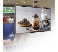 Ultra-Thin Suspended LED Advertising Display with Remote Publishing for Dynamic Digital Signage in Retail and Service Establishments