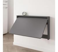 Ultra Thin Wall Mounted Folding Table Invisible Space Saving Computer Desk for Living Room Study Bedroom Kitchen Available in Gray White Walnut
