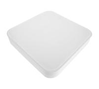 Ultra Thin White Iron Ceiling Light Shade for Office Studios | Easy Installation, Glare Reducing Design, Space Saving Form, Minimalist Modern Look, 30x30cm Size