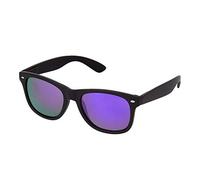 Ultra Unisex Adults UV400 Classic Style Sunglasses Mens Womens - Lightweight Glasses with Flexible Comfort Fit Spring Hinges, Maximum Sun Protection - Polycarbonate Lens - Black with Purple Dawn