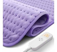 Ultra-Wide Microplush Heating Pad - 20"x24" Electric Heating Pad for Back, Neck, Shoulder Pain and Cramps - Moist Heat Option, Machine Washable, Auto-Off - Mothers Day Gifts for Mom, Grandma, Wife