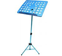 Ultra Wide Music Music Stand, Portable Metal Stand with Carrying Bag, Suitable for Musical Instruments and Sheet Music-Bleu