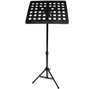 Ultra Wide Music Music Stand, Portable Metal Stand with Carrying Bag, Suitable for Musical Instruments and Sheet Music-Noir