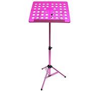 Ultra Wide Music Music Stand, Portable Metal Stand with Carrying Bag, Suitable for Musical Instruments and Sheet Music-Rose