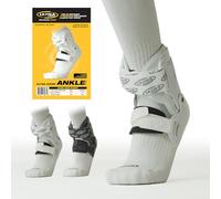 Ultra Zoom Ankle Brace for Injury Prevention, Provides Support and Helps Prevent Sprained Ankles in Volleyball, Basketball, Football - Supportive, Secure Brace for Athletes - White, Small/Medium